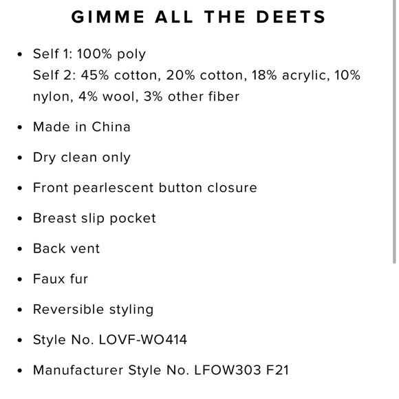 Lovers and friends Natalia reversible fur coat Pearl - Picture 4 of 5